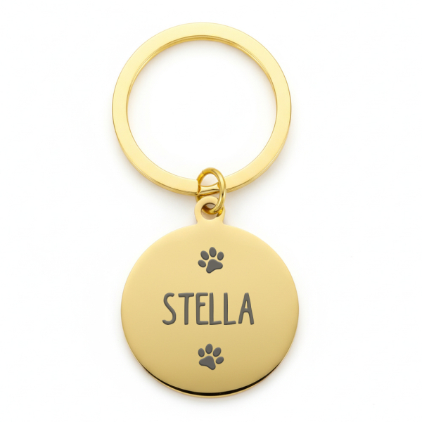 Round Engraved ID Tag for Dogs and Cats Round Engraved ID Tag for Dogs and Cats