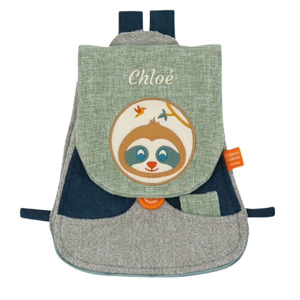 Personalised backpack with sloth design Personalised backpack with sloth design