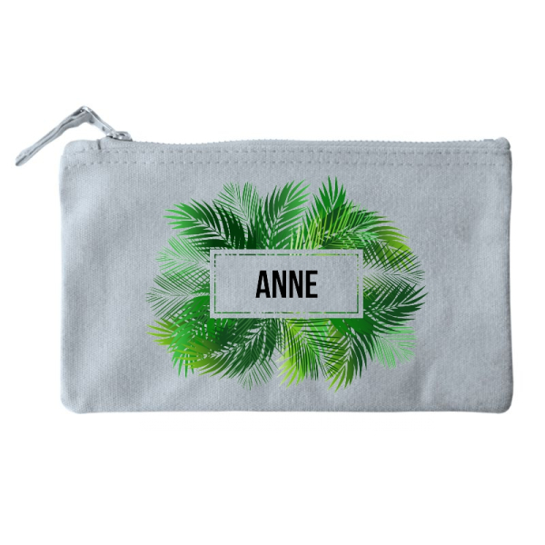 Small cotton pouch with palm print Small cotton pouch with palm print