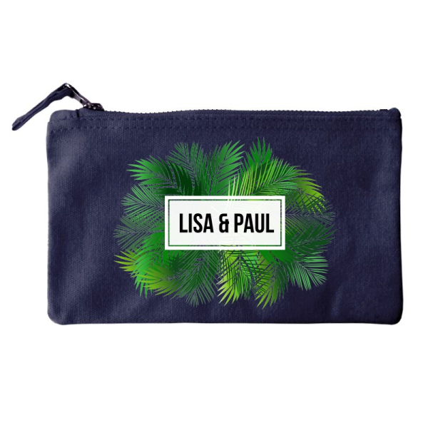 Small cotton pouch with palm print Small cotton pouch with palm print