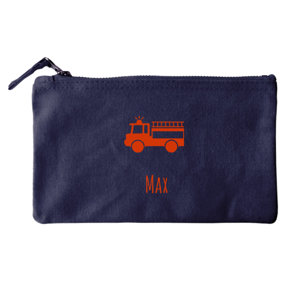 Small cotton pouch printed with name and design Small cotton pouch printed with name and design