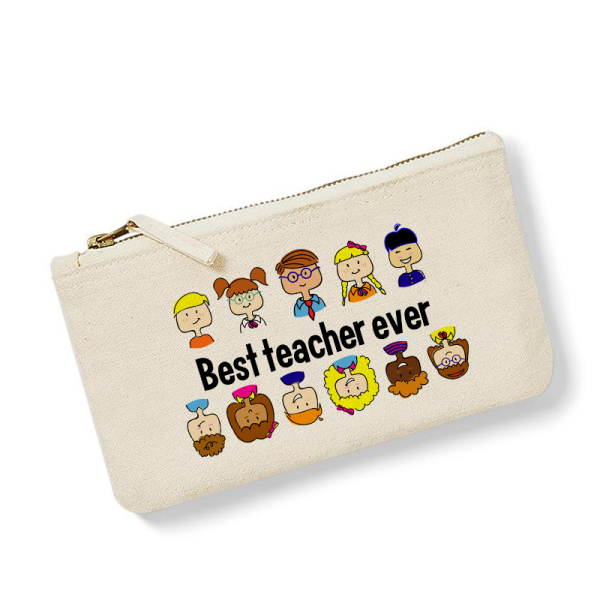 Small cotton pouch printed Thank you Teacher Small cotton pouch printed Thank you Teacher