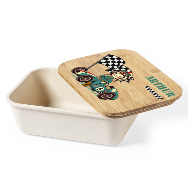 Snack box with race car Snack box with race car