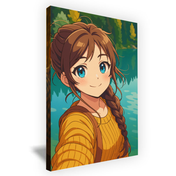 Manga-style portrait based on a photo Manga-style portrait based on a photo
