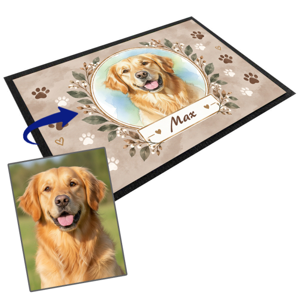 Watercolour pet bowl mat Watercolour pet bowl mat