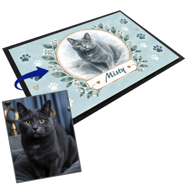 Watercolour pet bowl mat Watercolour pet bowl mat