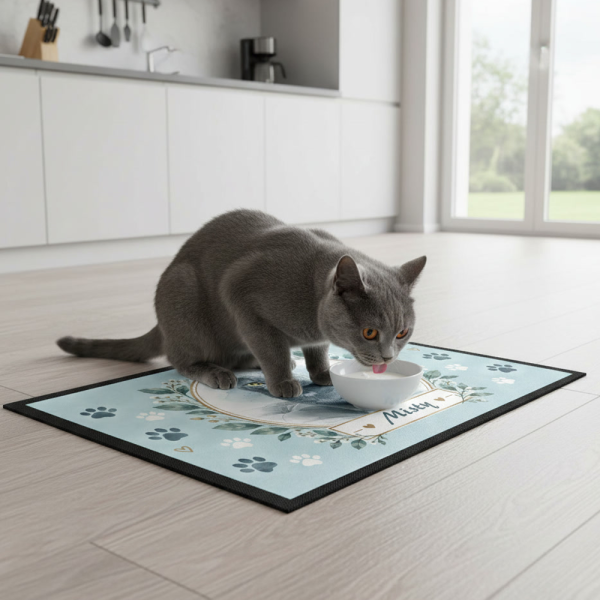 Watercolour pet bowl mat Watercolour pet bowl mat