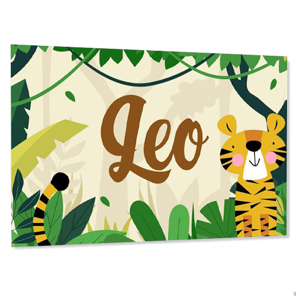 Personalised tiger door plaque with kid's name Personalised tiger door plaque with kid's name