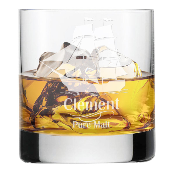 Engraved whisky glass Open Sea Engraved whisky glass Open Sea