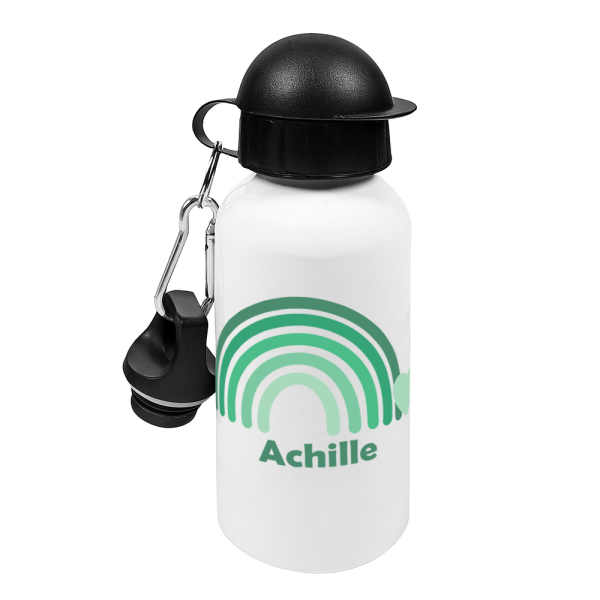 Water bottle with rainbow personalisation Water bottle with rainbow personalisation
