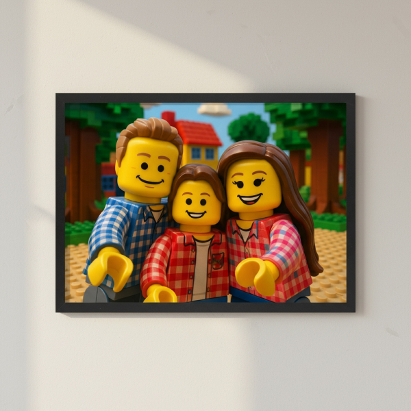 Brick figurine portrait from a photo Brick figurine portrait from a photo