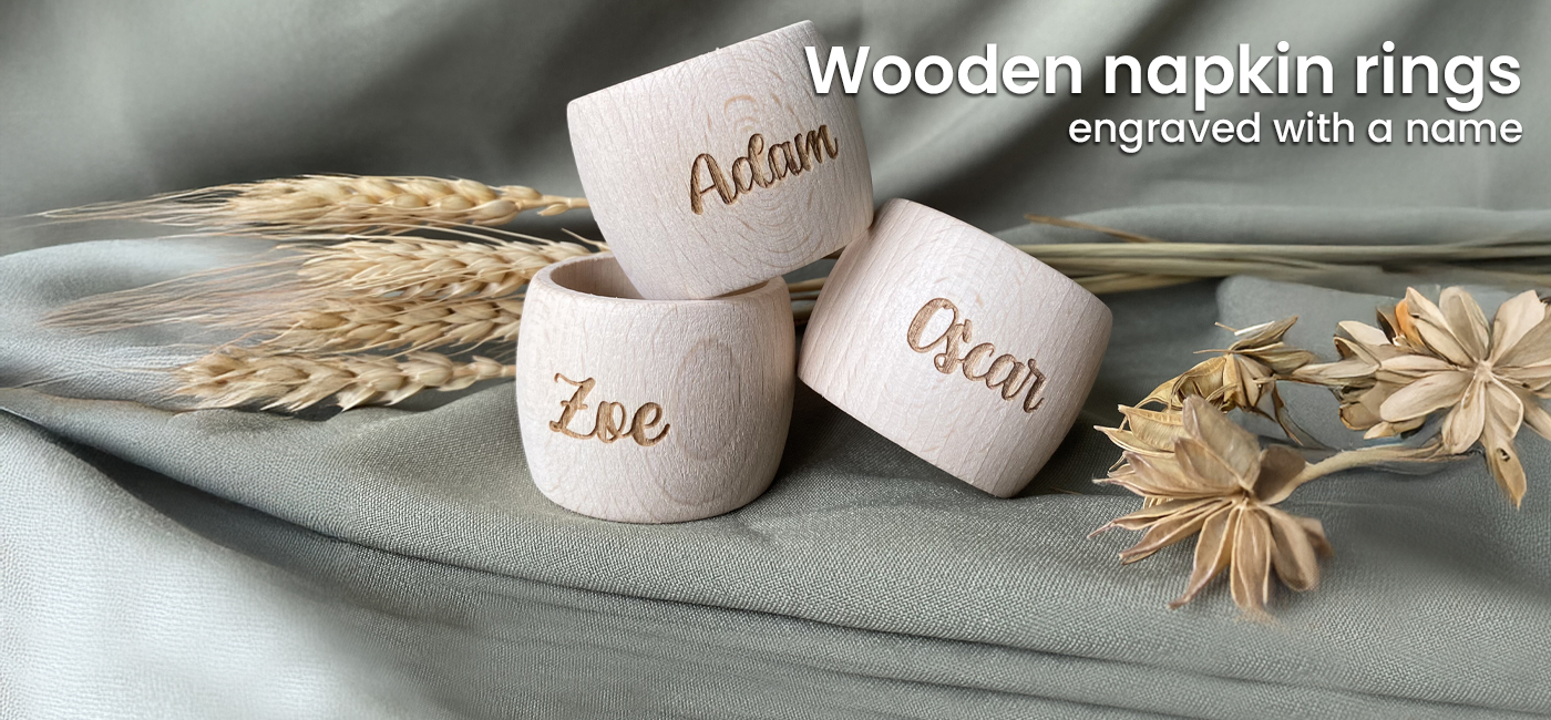 Engraved napkin rings Engraved napkin rings