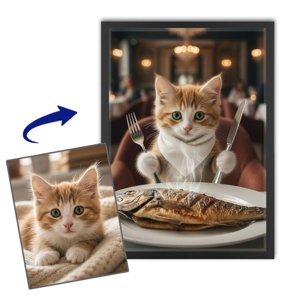 Well-behaved animals portrait from a photo Well-behaved animals portrait from a photo