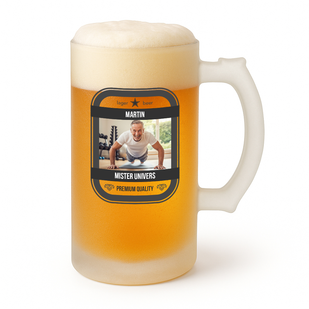 Sublimated beer mugs