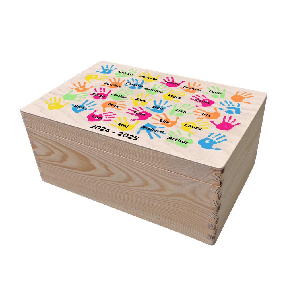 Family printed storage boxes