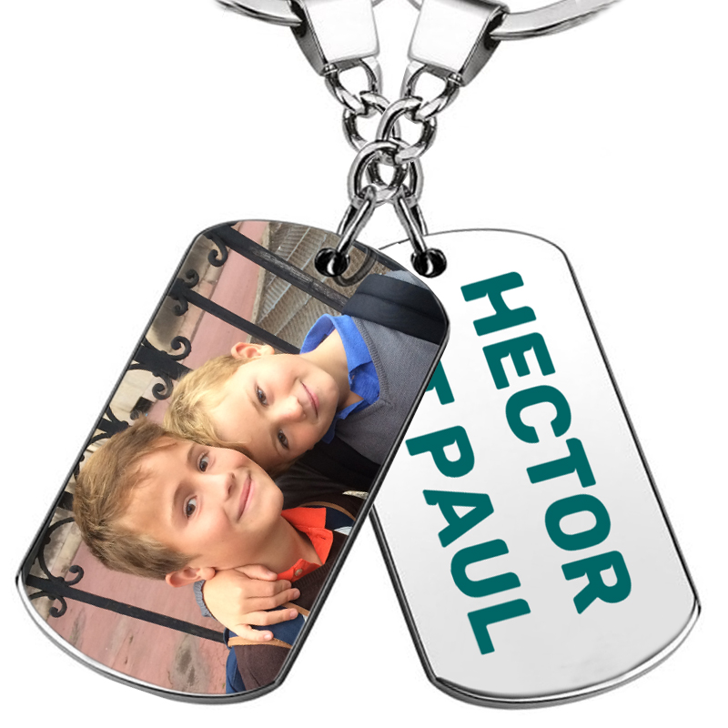 Printed photo keyring