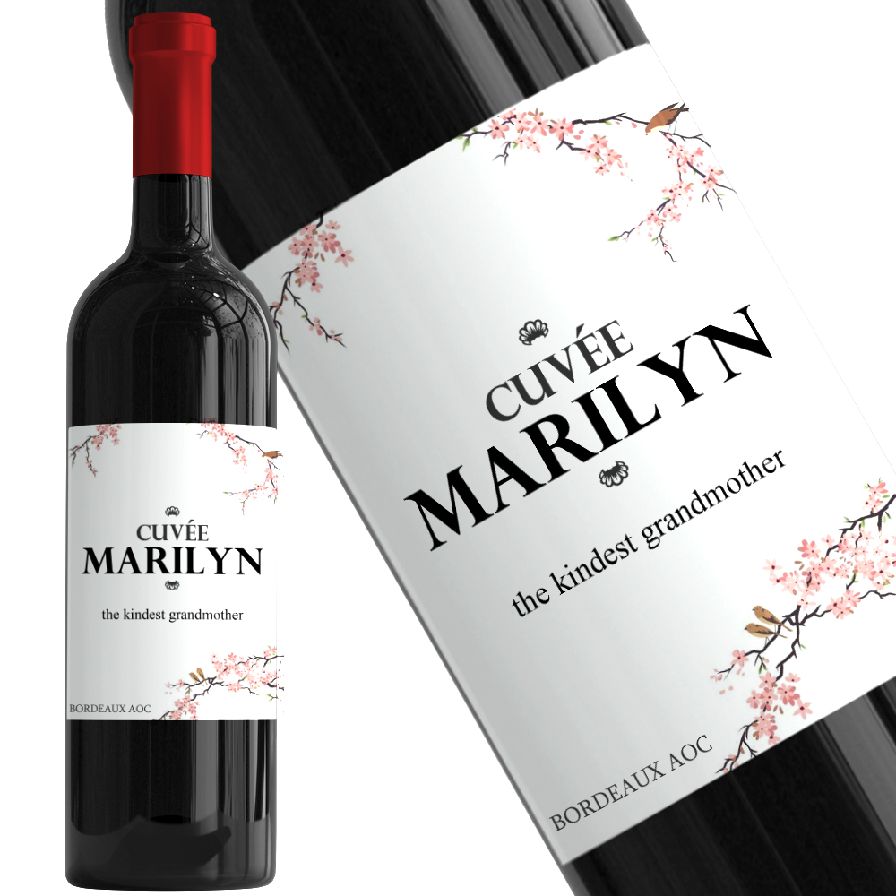 Wine name label
