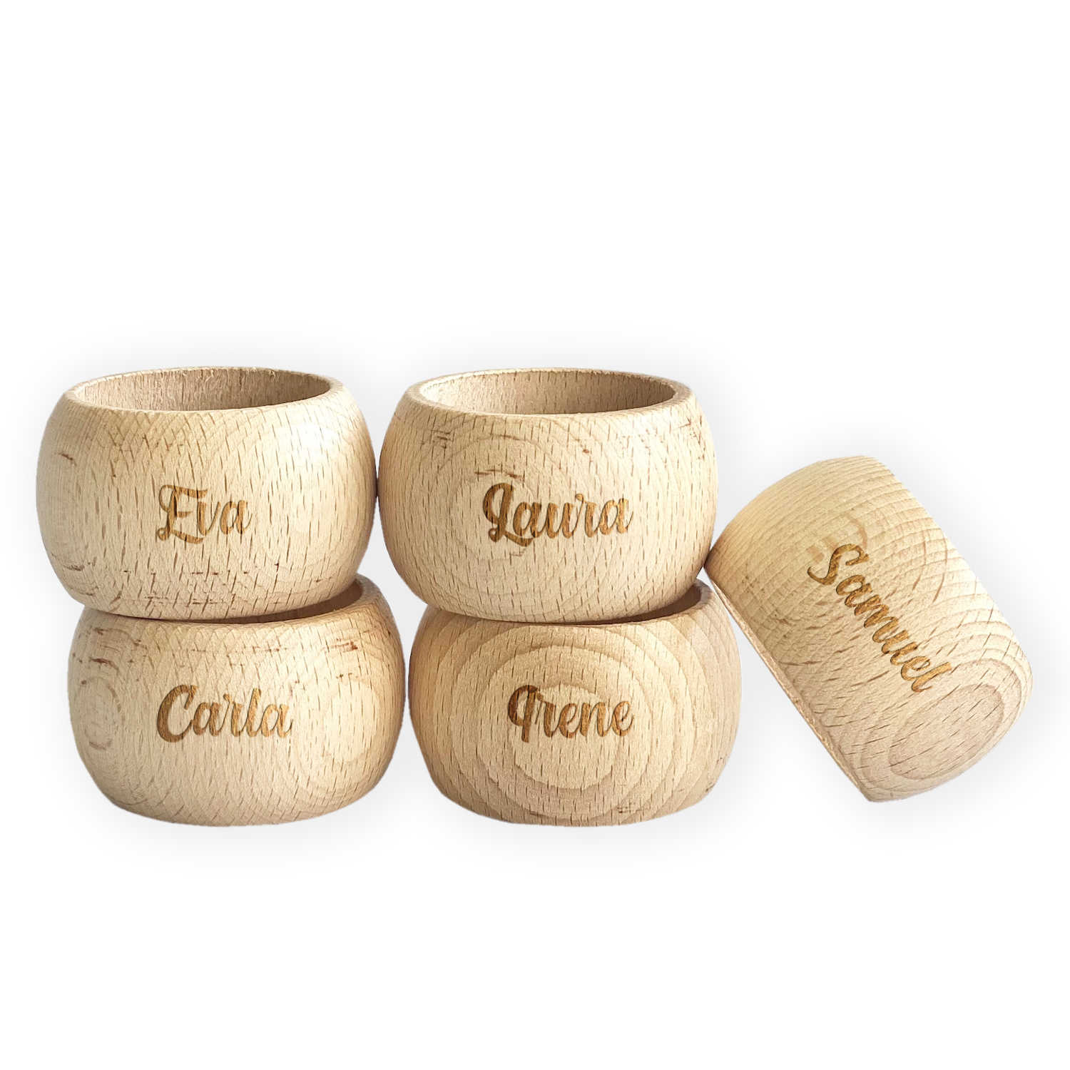 Wooden napkin rings