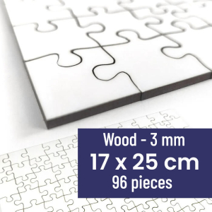 Small wooden puzzle | 17x25 cm | 96 pieces