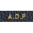 Gold on Navy blue