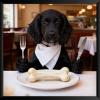At the table