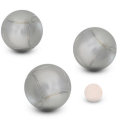 Striped p&eacute;tanque balls