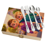 Cutlery set in a case