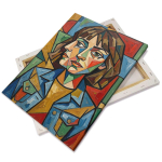 Canvas fabric on stretcher