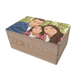 Wooden storage box