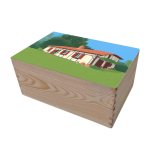 Wooden storage box