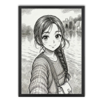 Poster with frame
