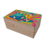 Wooden storage box