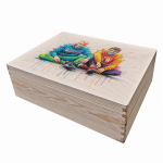 Wooden storage box