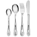 Children's silverware with printed wooden case savanna Children's silverware with printed wooden case savanna