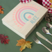 Rainbow box and its personalised cutlery Rainbow box and its personalised cutlery