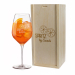 Spritz glass engraved with a name