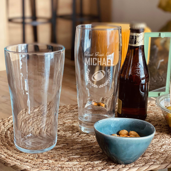 Personalised sportsman�s pint glass