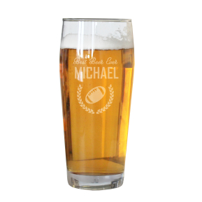 Personalised sportsman�s pint glass