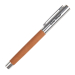 Personalised Chrome and Leather Ballpoint Pen Personalised Chrome and Leather Ballpoint Pen