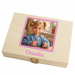 Children's cutlery set with photo transformed into cartoon style