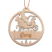 Christmas Bauble Santa�s Sleigh engraved with a name