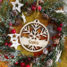 Christmas Bauble Snowflake engraved with a first name