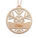 Christmas Bauble Snowflake engraved with a first name