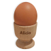 Personalised wooden egg cup Personalised wooden egg cup