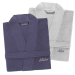 Cotton waffle bathrobe with embroidered name