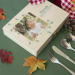 Photo box and its personalised cutlery Photo box and its personalised cutlery