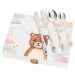 Cutlery engraved with clouds and animals Cutlery engraved with clouds and animals