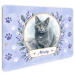 Door sign with watercolour pet photo