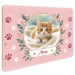 Door sign with watercolour pet photo
