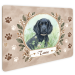Door sign with watercolour pet photo